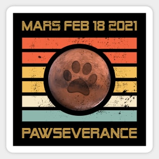 Pawseverance Perseverance Commemorative Design Sticker